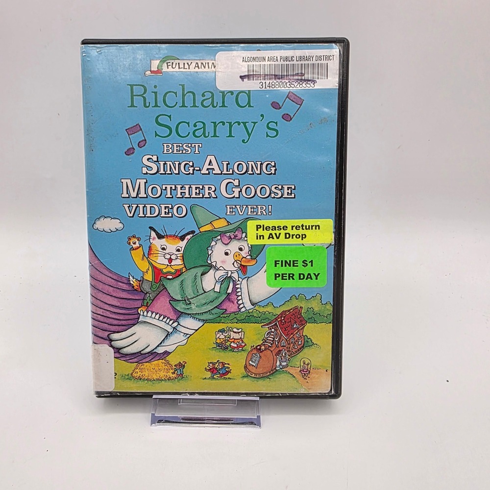 Richard‎ Scarrys Best Sing-Along Mother Goose Video Ever! DVD 1994 Sony Wonder